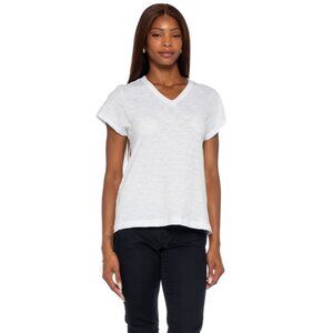 Wilt V Neck Short Sleeve Baby Fit Tee Womens Size M Slub Knit Classic Capsule